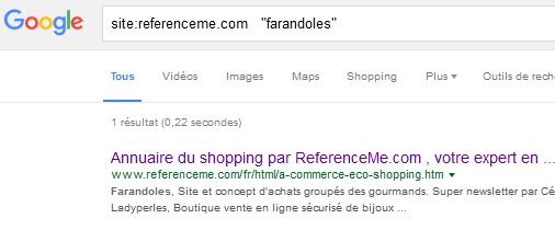 la preuve dans Google